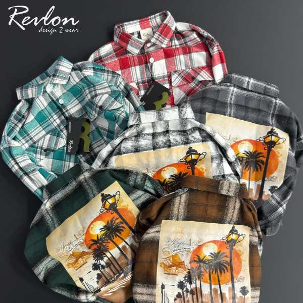 Revlon Baggy Back-Print Shirts