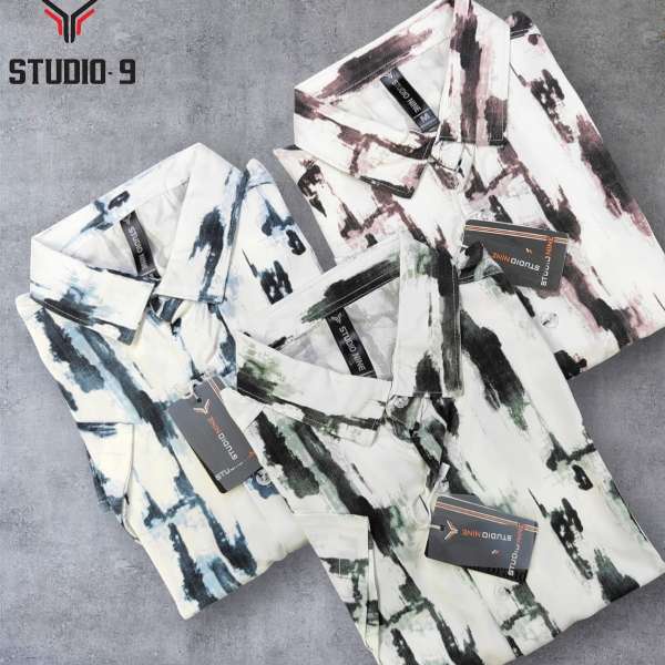Studio Nine Men’s Striped Full Sleeve Shirt